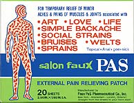 Pas External Pain Relieving Patch - Available only here!