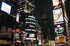 the NASDAQ on Times Square