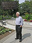 Angus McLennan and his now deceased wife Mabe donated the funds, which made the original Veterans Memorial Gardens in Victoria Park.  Our project has been added to their generous and beautiful gardens to compliment both the Cenotaph and honour Canada’s Military.  Here Angus watches the progress of the installation.
