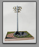 Piet Teunissen's scale model of the Veterans Memorial - click for enlargement.
