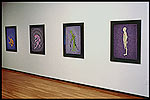 Installation of Figures with Red Blue Crutches 1987