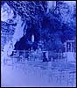 The grotto at Lourdes with the statue of Our Lady 