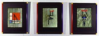 Composition with Red Blue and Yellow Confronted by the Red Blue Crutch 1986