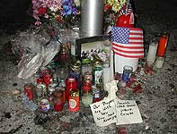 walking down broadway at the site of the World Trade Center tragedy