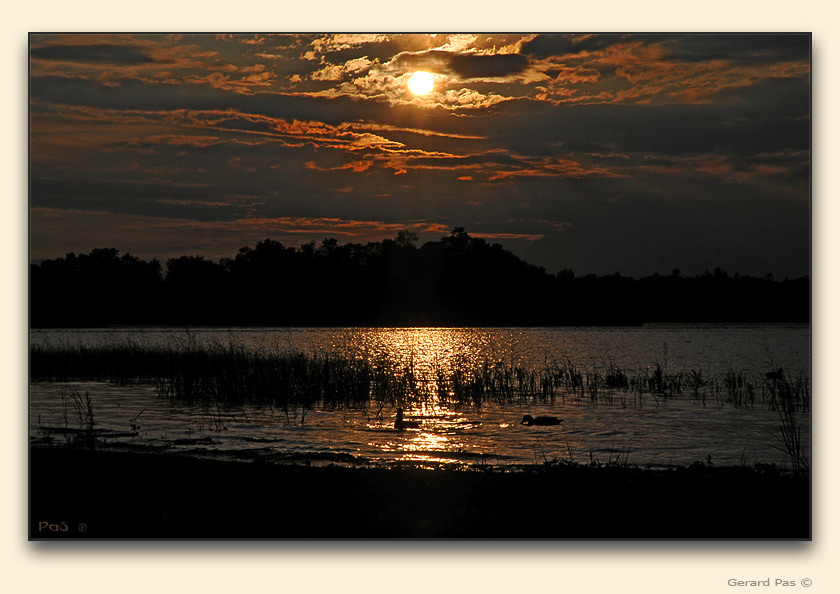 Sunset on the Ottawa River - click to enlarge image