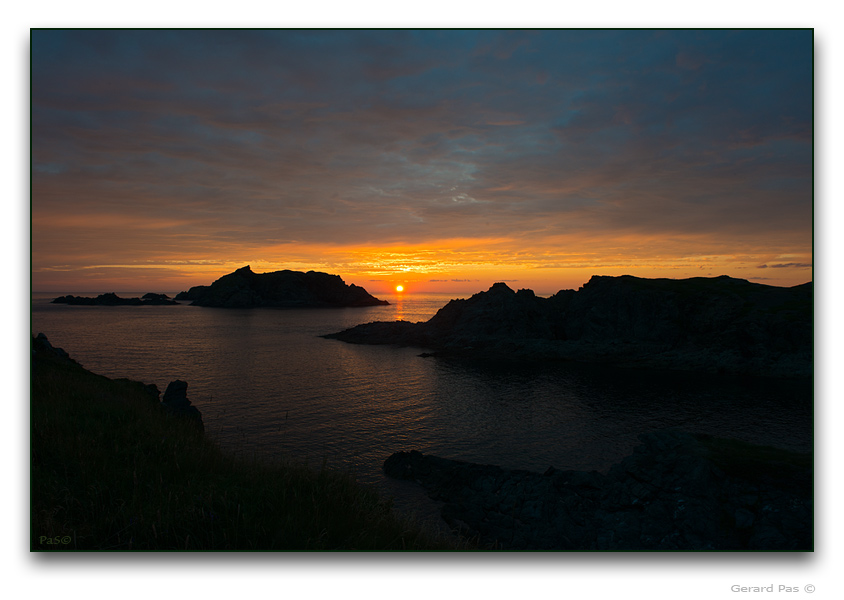 Sunset on the North Atlantic - click to enlarge image