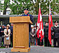 The Reverend F. Mantz dedicates the invocation and blesses the Memorial.