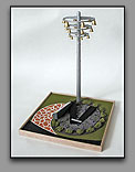 Piet Teunissen's scale model of the Veterans Memorial - click for enlargement.