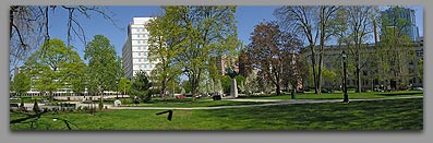 Panoramic of the Memorial site - click for enlargement.